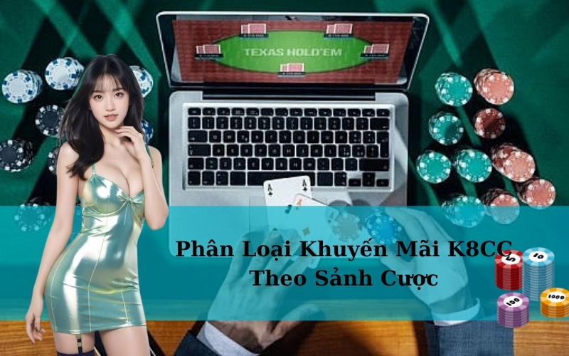 Phân Loại Khuyến Mãi K8CC Theo Sảnh Cược